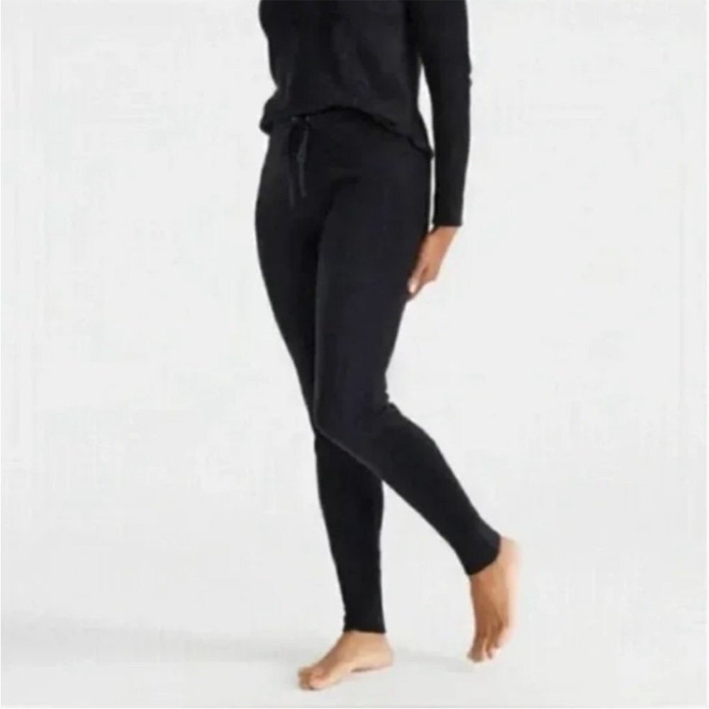 Knix Womens Cozzzy Jogger Style Lounge Soft Plush Pants Size Small Black